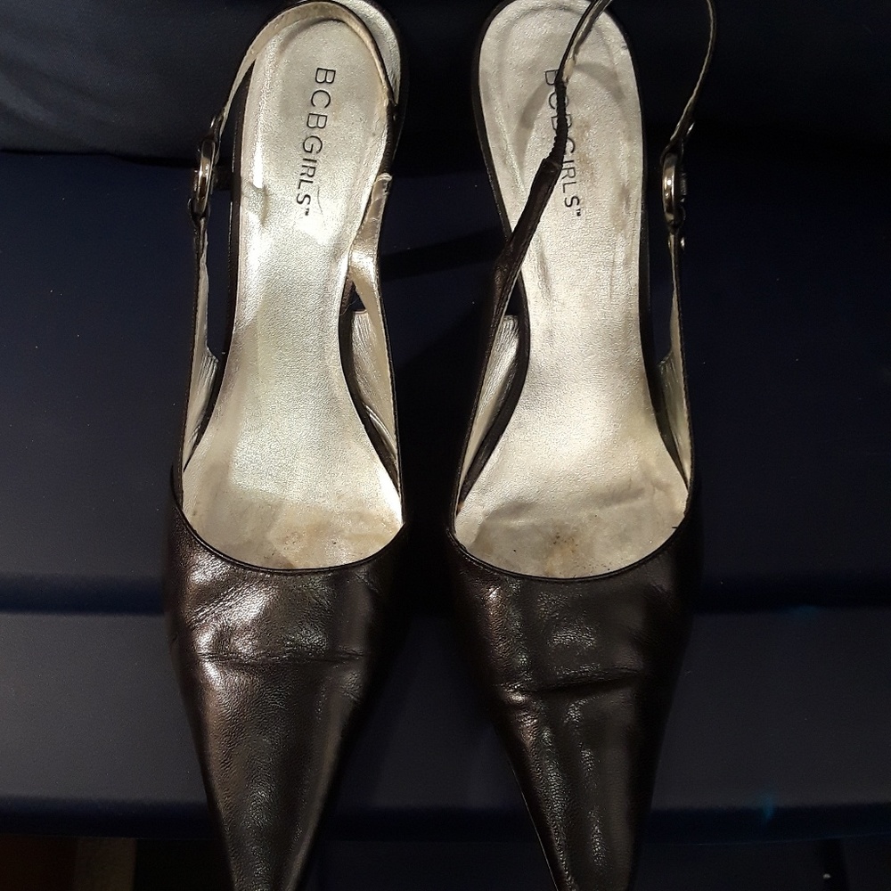 BCBG Leather Slingback
